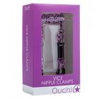 Ouch! Vice Nipple Clamps - Purple Sex Toy Product
