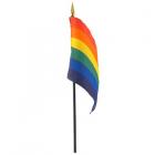 Gaysentials Rainbow Stick Flag 4in X 6in Sex Toy Product