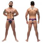 Male Power French Terry Cutout Thong Navy S/m Sex Toy Product