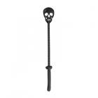 Ouch! Skulls & Bones Crop With Skulls - Black Sex Toy Product