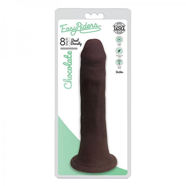 Easy Riders 8 inches Dual Density Dildo Brown Sex Toy Product