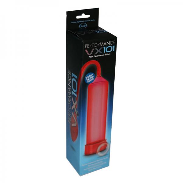 Performance VX101 Male Enhancement Pump Red Sex Toy Product