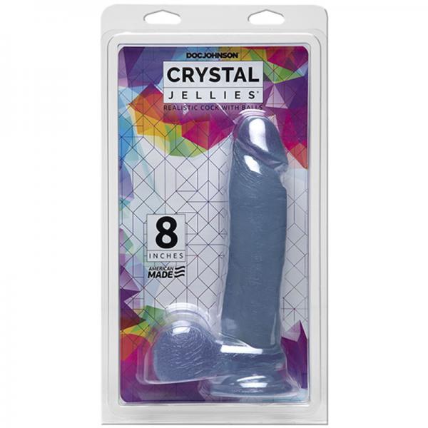 Crystal Jellies Ballsy Cock 8.75 inches Clear Dildo Sex Toy Product