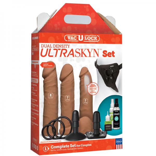 Vac-U-Lock Dual Density Ultraskyn Set - Tan Sex Toy Product