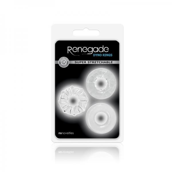 Renegade Dyno Rings Clear 3 Pack Sex Toy Product