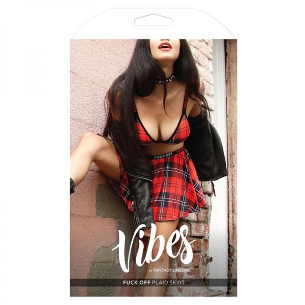 Vibes F*ck Off Plaid Skirt Ml Sex Toy Product