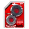 Hunkyjunk Cog 2 Size C-ring, Pack, Tar / Stone Sex Toy Product Image 1