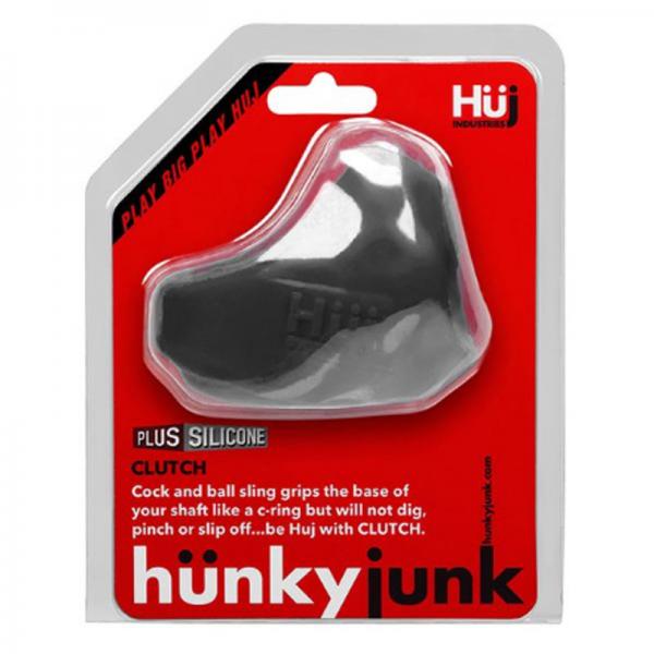 Hunkyjunk Clutch Cock & Ball Sling Tar Black Sex Toy Product