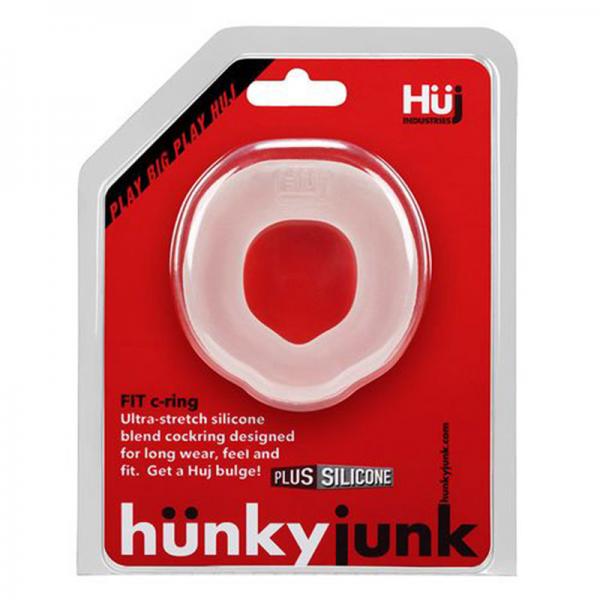 Hunky Junk Fit Ergo Cock Ring Ice Clear Sex Toy Product