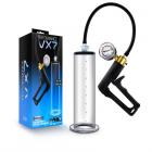 Performance - Vx7 Vacuum Penis Pump With Brass Trigger & Pressure Gauge  -  Clear Sex Toy Product