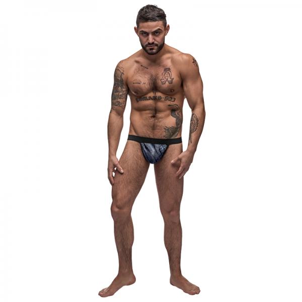 Male Power Blue Streak Posing Strap Blue Os Sex Toy Product