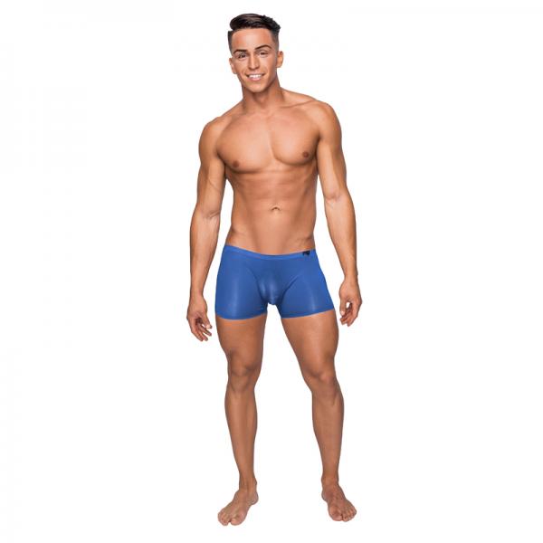 Male Power Seamless Sleek Short Blue Sheer Pouch Xlarge Sex Toy Product