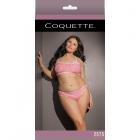 Bra Set Pink/white Xl Sex Toy Product