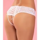 All Tied Up Open Back Panty White S/m Sex Toy Product