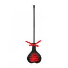 Ouch! Crop Heart Black With Red Lace - Small Sex Toy Product
