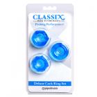 Classix Deluxe Cock Ring Set Blue Sex Toy Product