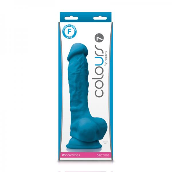 Colours Pleasures 7in Dildo Blue Sex Toy Product