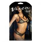 Vixen Love Me Harder Metallic Net Bralette & Shortie Sex Toy Product