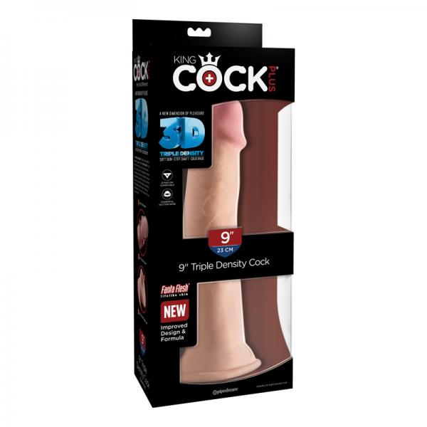 King Cock Triple Density 9 inches Cock Beige Dildo Sex Toy Product