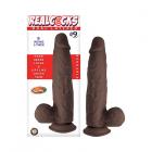 Realcocks Dual Layered #9 9in Dark Brown Sex Toy Product