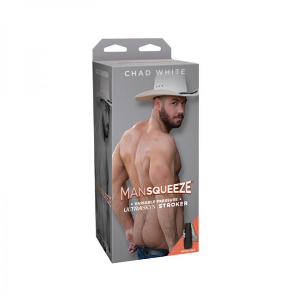 Man Squeeze - Chad White - Ultraskyn Stroker - Ass Vanilla Sex Toy Product