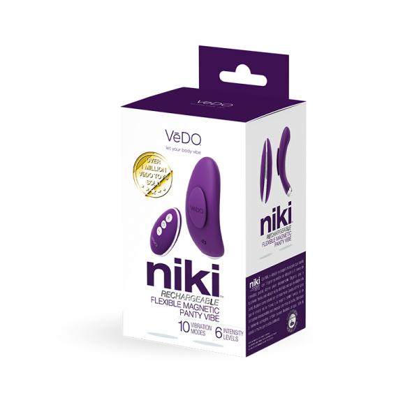 Niki Rechargeable Panty Vibe Deep Purple Sex Toy Product