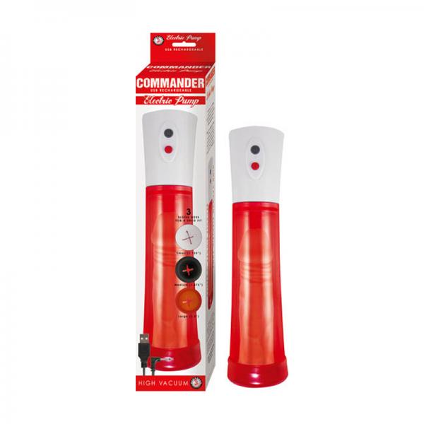 Commander Electric Pump Red Sex Toy Product
