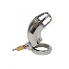 Stainless Cock Cage With Padlock  In Clamshell Sex Toy Product