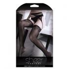 I Don't Mind Net Garter With Attached Floral Stockings & Cutout Backseam One Size Sex Toy Product