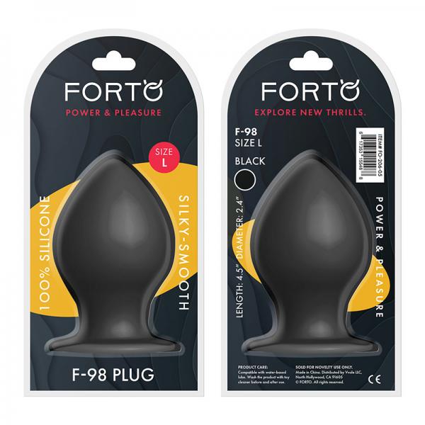 Forto F-98: Cone Large Black Sex Toy Product