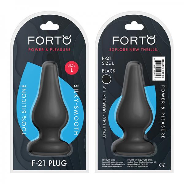 Forto F-21: Tear Drop Large Black Sex Toy Product
