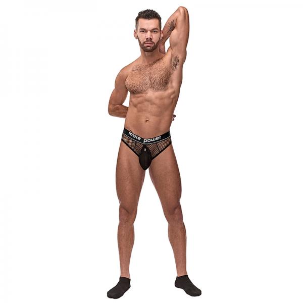 Mp Cock Pit Net Cock Ring Thong Blk Lx Sex Toy Product