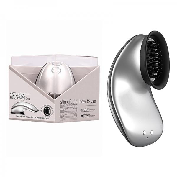 Twitch Hands-free Suction Vibration Toy Silver Sex Toy Product