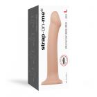 Strap-on-me Semi-realistic Dual Density Bendable Dildo Vanilla Size L Sex Toy Product