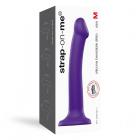 Strap-on-me Semi-realistic Dual Density Bendable Dildo Purple Size M Sex Toy Product