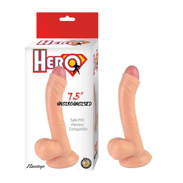 Hero 7.5-in Uncircumcised Dong Sex Toy Product