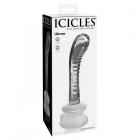 Icicles No. 88 - Glass Suction Cup G-spot Wand - Clear Sex Toy Product