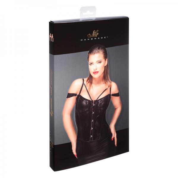 Noir Handmade Corset With Lace And Powerwetlook M Sex Toy Product