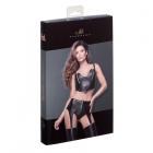 Noir Handmade Powerwetlook Top With Silvers Zippers On Breast L Sex Toy Product