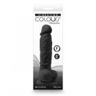 Colours Pleasures Vibrating 5" Dildo - Black Sex Toy Product