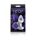 Rear Assets Rose Anal Plug - Small - Purple Sex Toy Product