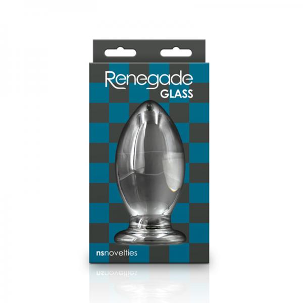 Renegade Glass Bishop Anal Plug - Clear Sex Toy Product
