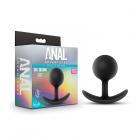 Anal Adventures Platinum - Silicone Vibra Plug - Black Sex Toy Product