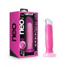 Neo Elite - Glow-in-the-dark Marquee - 8-inch Silicone Dual-density Dildo - Neon Pink Sex Toy Product
