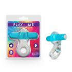 Play With Me - Delight Vibrating C-ring - Blue Sex Toy Product