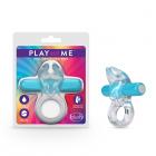 Play With Me - Bull Vibrating C-ring - Blue Sex Toy Product