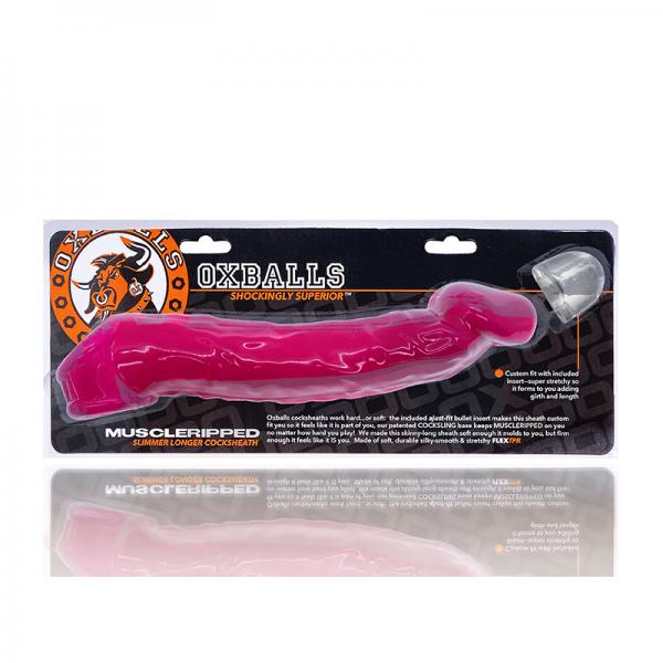Oxballs Muscle Ripped Cocksheath Hot Pink Sex Toy Product
