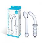 Glas 2-piece G-spot Pleasure Glass Dildo Set Sex Toy Product