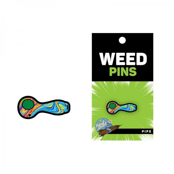 Weed Pipe With Swirled Color Fill Sex Toy Product