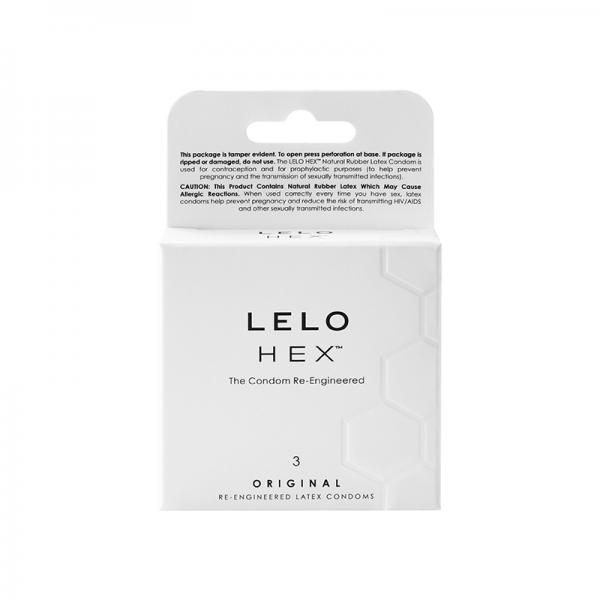 Lelo Hex Original Condoms 3-pack Sex Toy Product